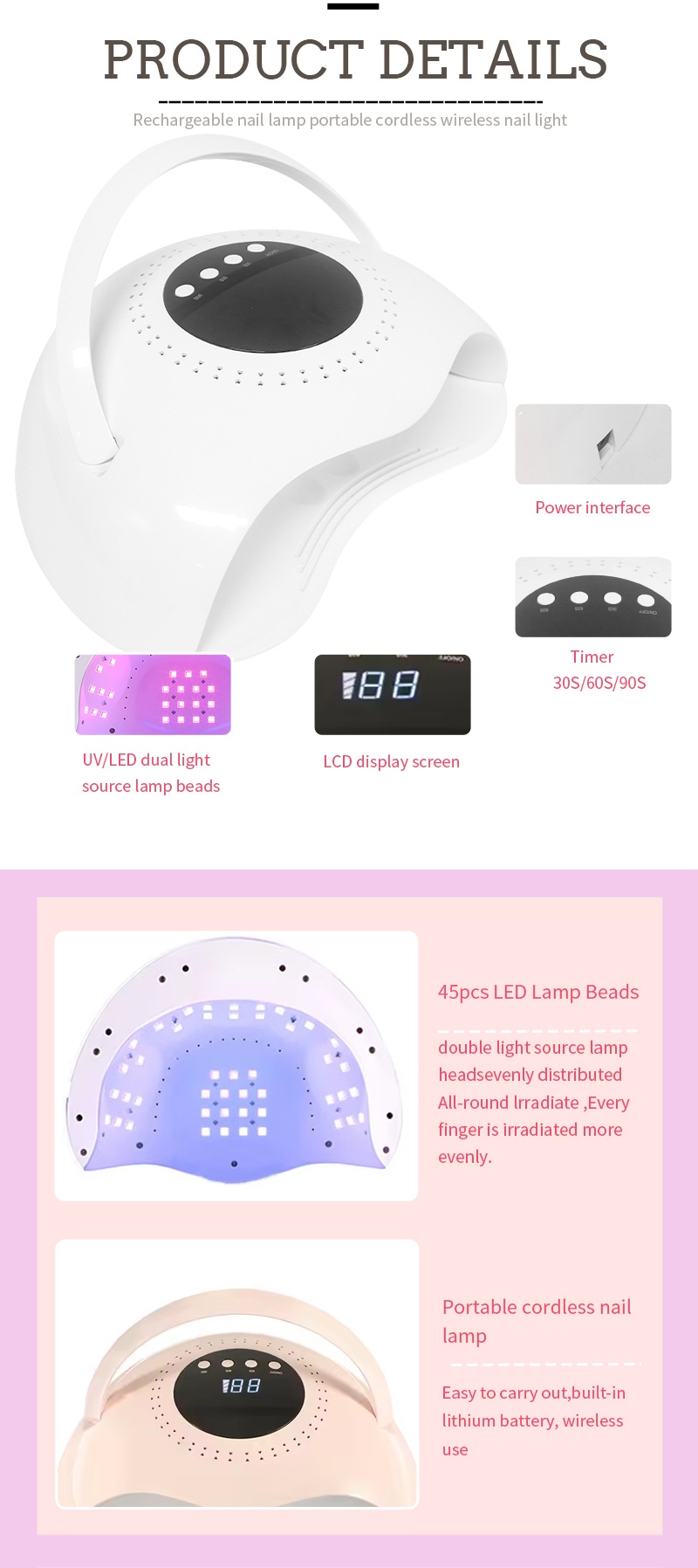 Smart Auto-Sensing Nail Light