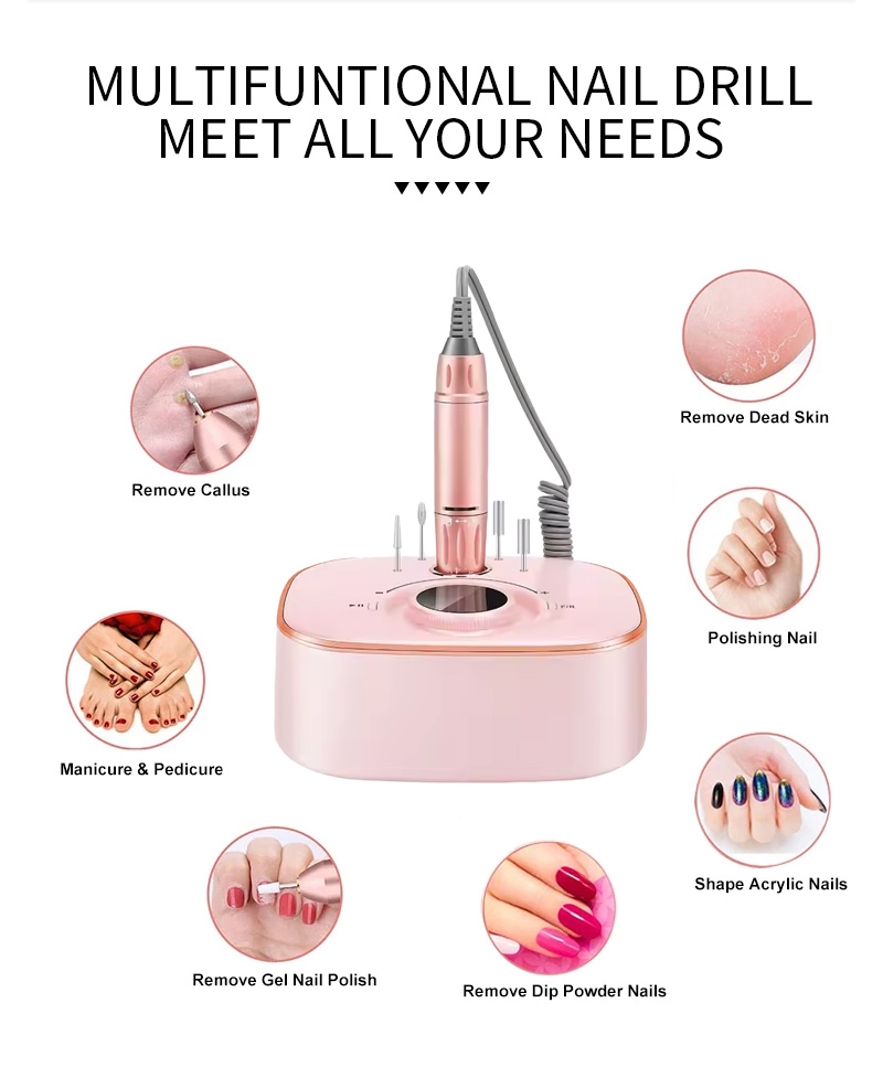 Lightweight Quiet Nail Buffer Manicure Home Device