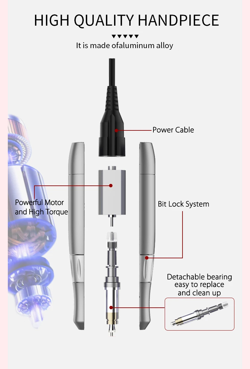 Lightweight Quiet Nail Buffer Manicure Home Device