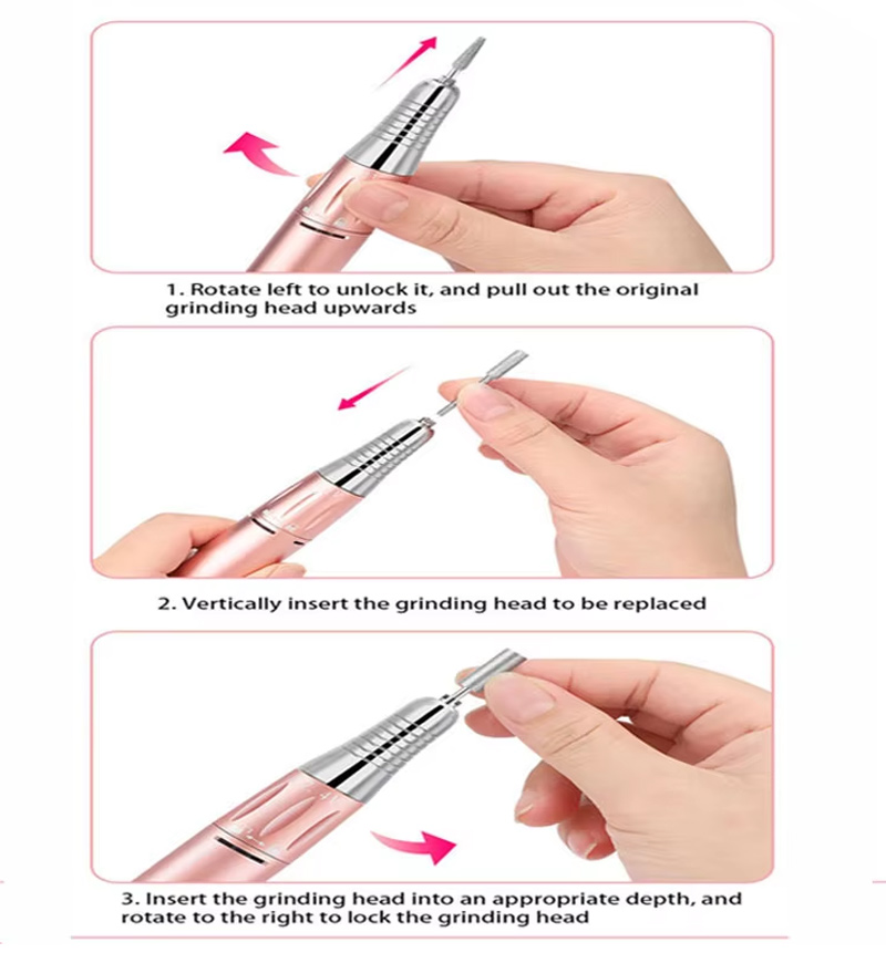 Lightweight Quiet Nail Buffer Manicure Home Device