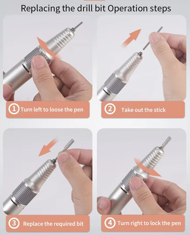 Lightweight Nail Drill Polisher Manicure Tool