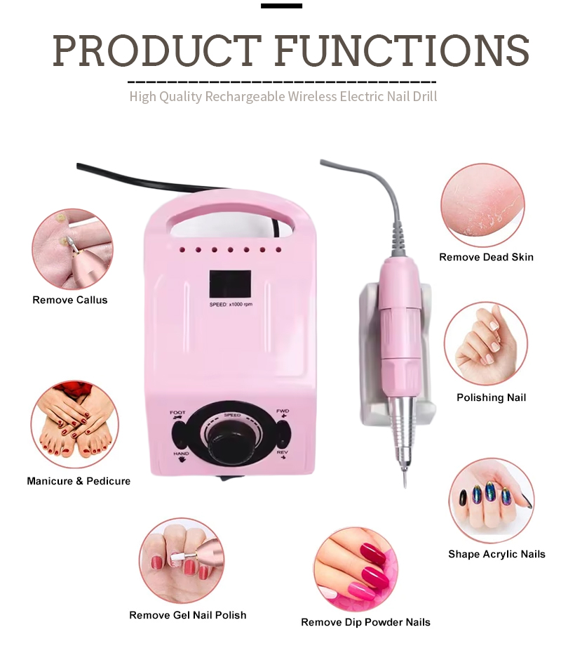 Lightweight Nail Drill Polisher Manicure Tool