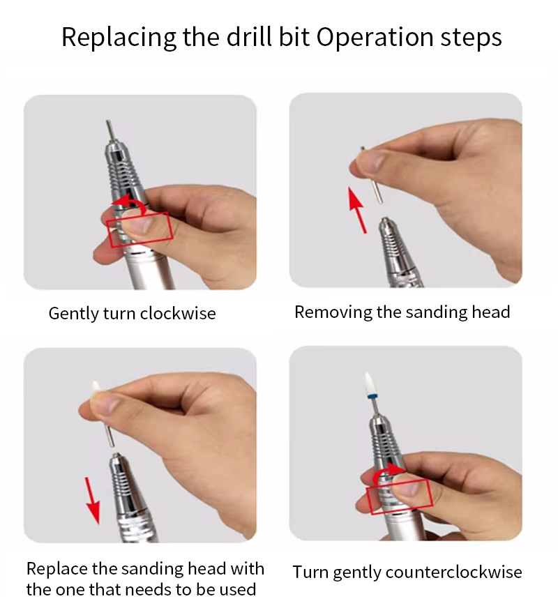 Quiet Professional Nail Drill Low Noise Salon Tool