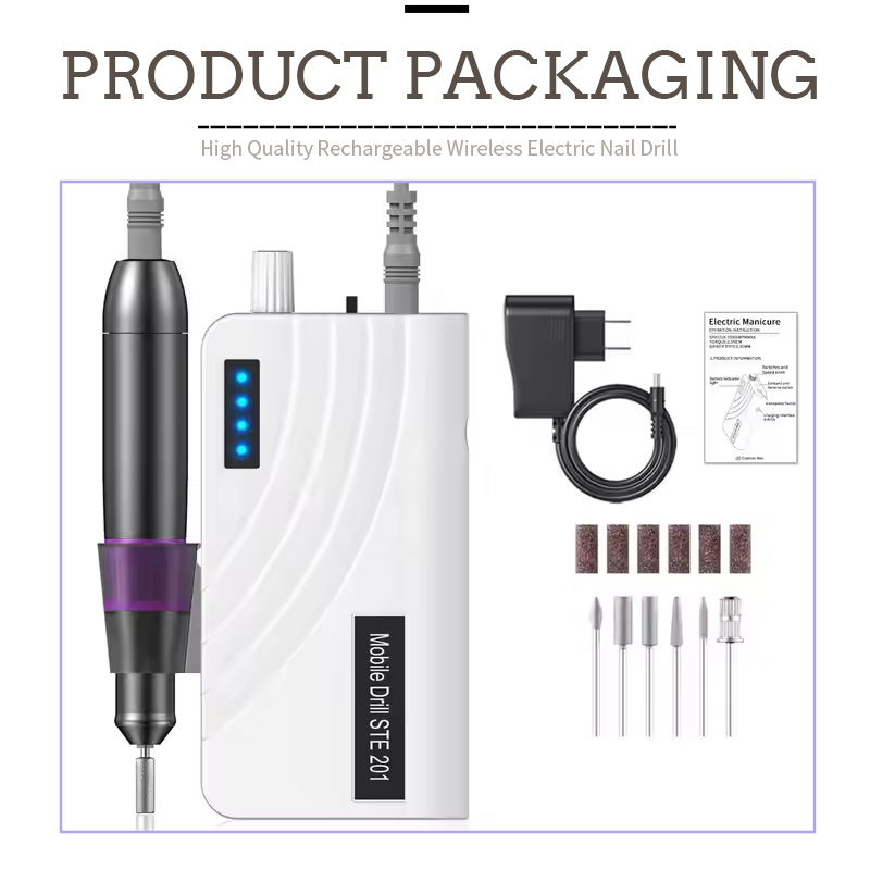 LCD Display Nail Drill Speed RPM Visual Control