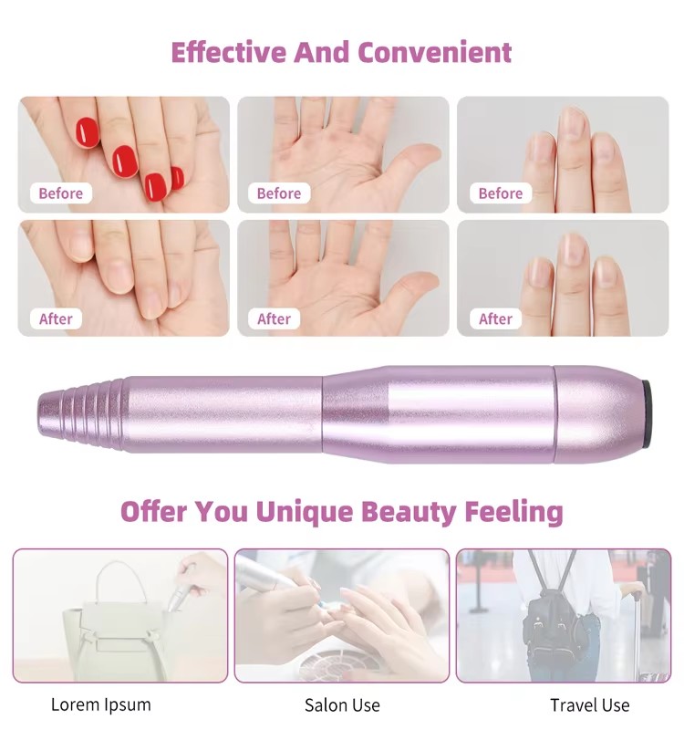 Before and after nail prep, portable for travel