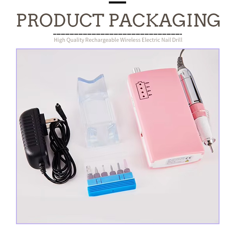 USB Rechargeable Nail File packaging and accessories