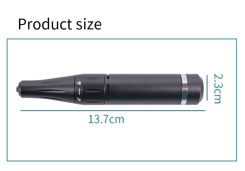 RUINA Cordless Polishing Pen size dimensions: 13.7cm length, 2.3cm width