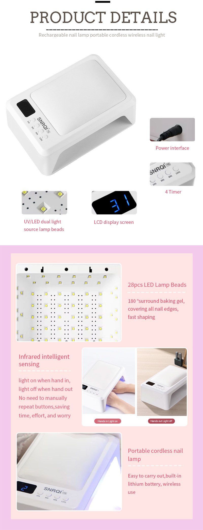 Digital display interface and timer settings