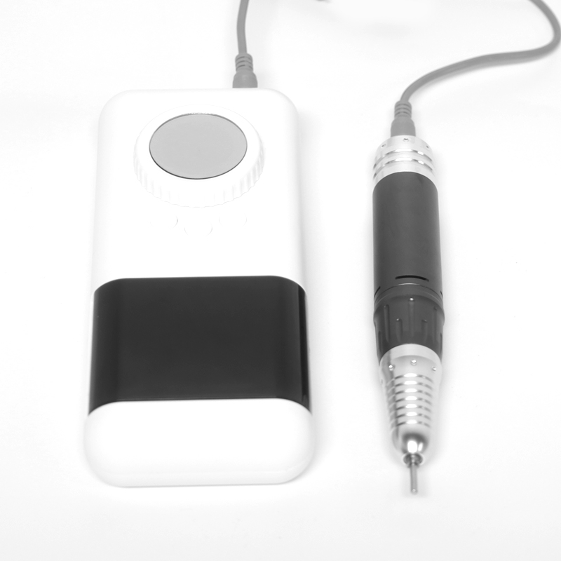 White Portable Electric Nail Drill